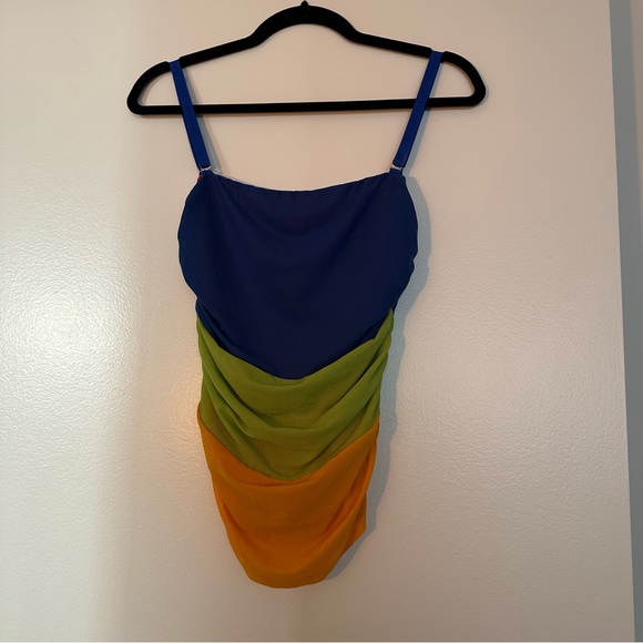 NWOT Simon Miller Mesh Daso Tank Top in Color Block Trio - Picture 3 of 14